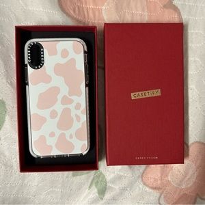 Casetify iPhone XS Cow Print Case